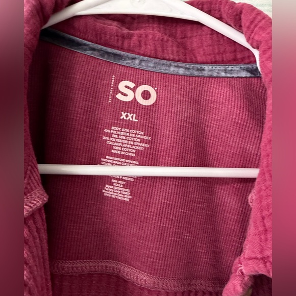 Raspberry waffle tunic - Picture 2 of 3